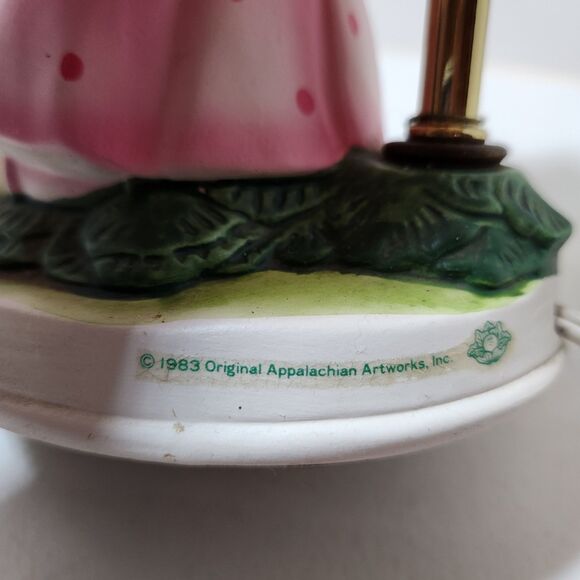 Cabbage Patch Kids Vintage 1983 Original Appalachian Artworks Ceramic Lamp - Picture 11 of 13